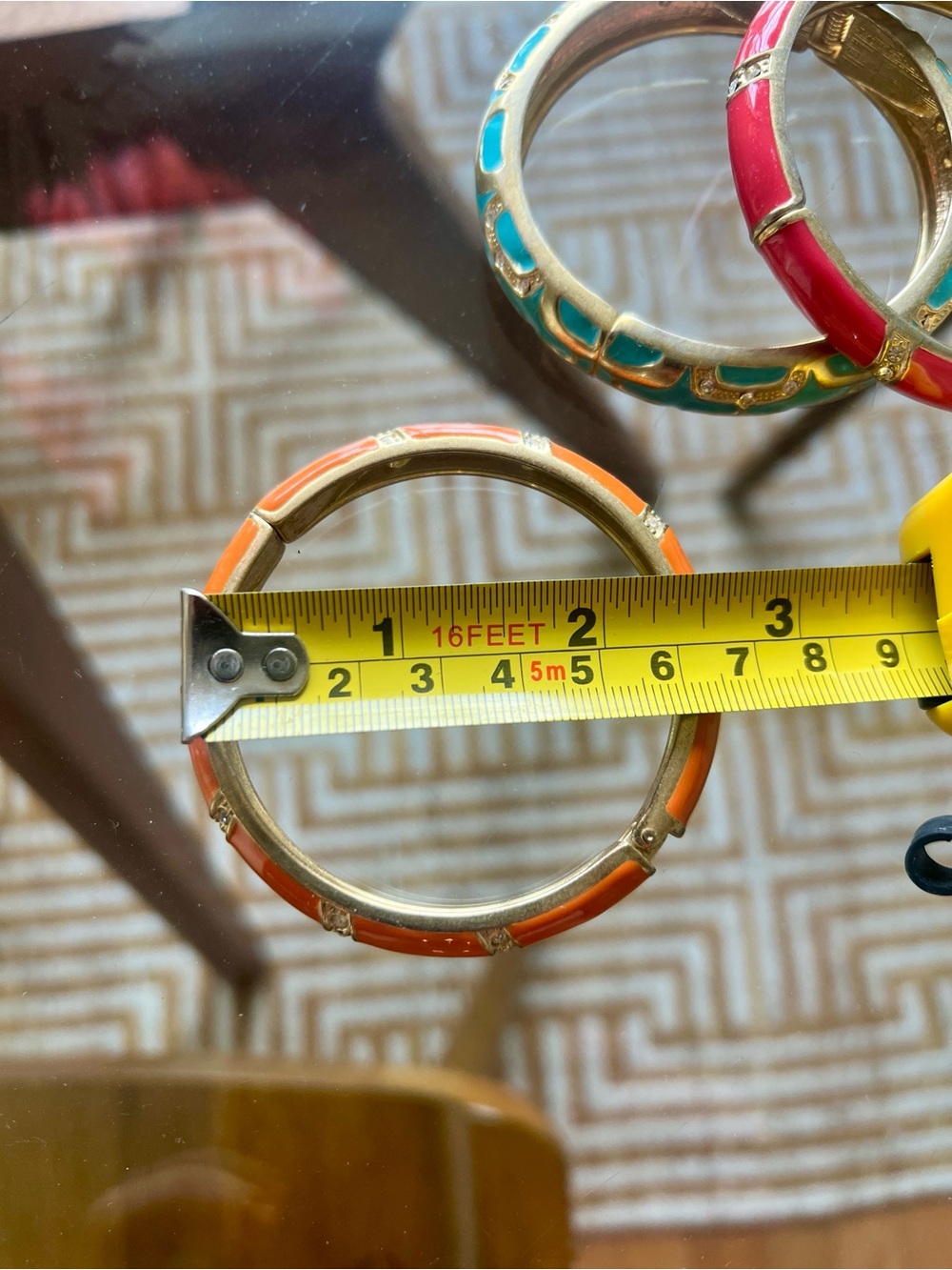 Colorful gold bangles - Picture 5 of 5